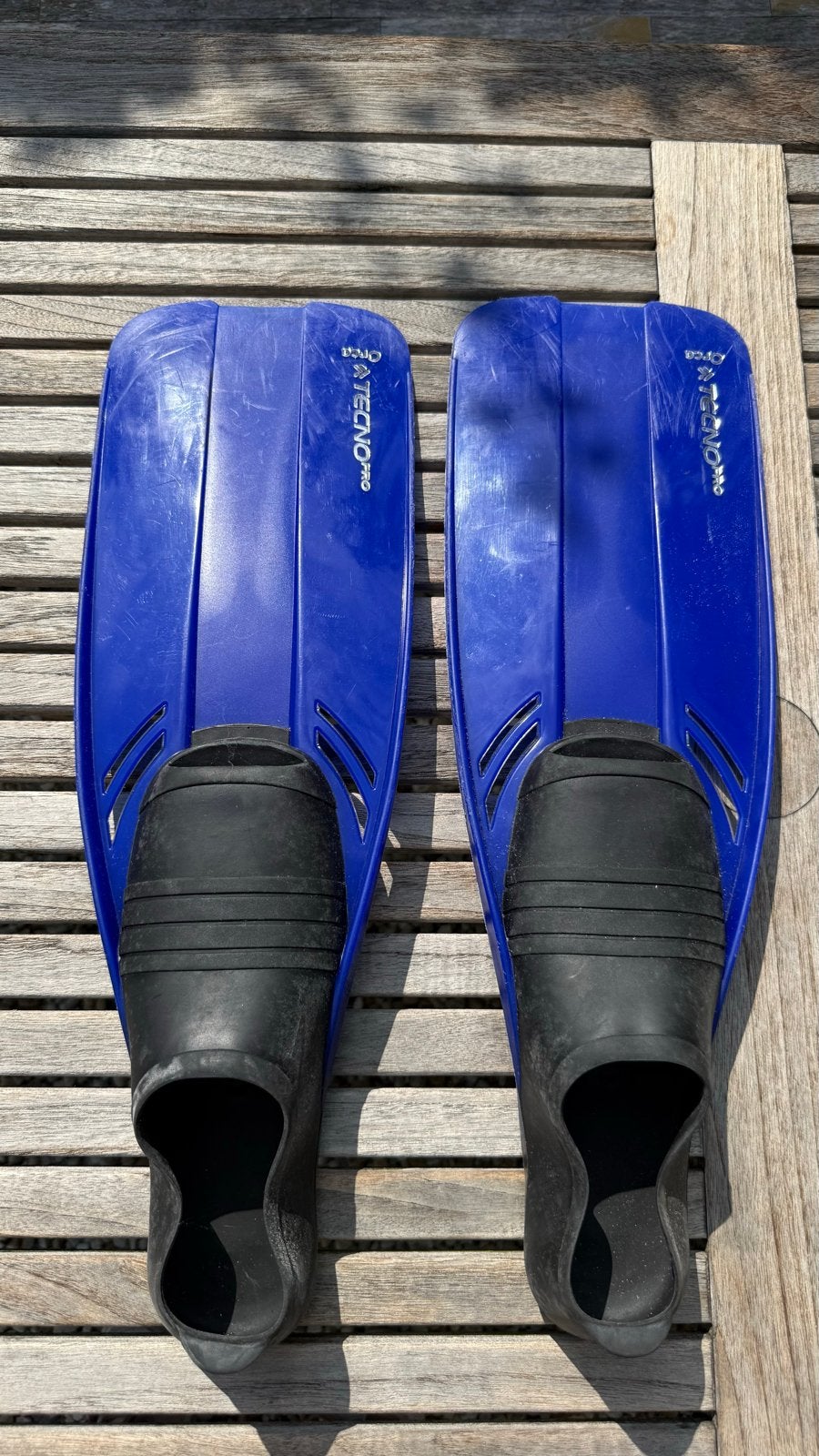 Blauwe zwemvliezen - maat 39-41, Ophalen of Verzenden, Gebruikt, Zwem- of Duikvliezen