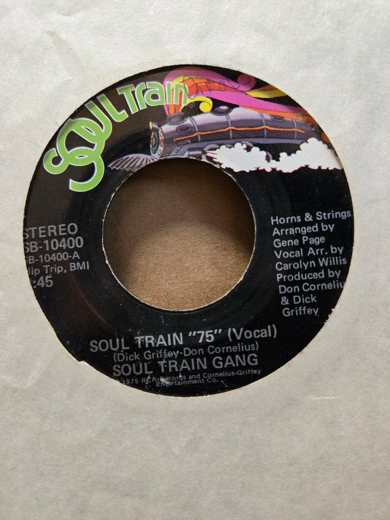 Soul train gang - Soul train 75, 7 inch, Ophalen of Verzenden, Zo goed als nieuw, Beschermende buitenhoes