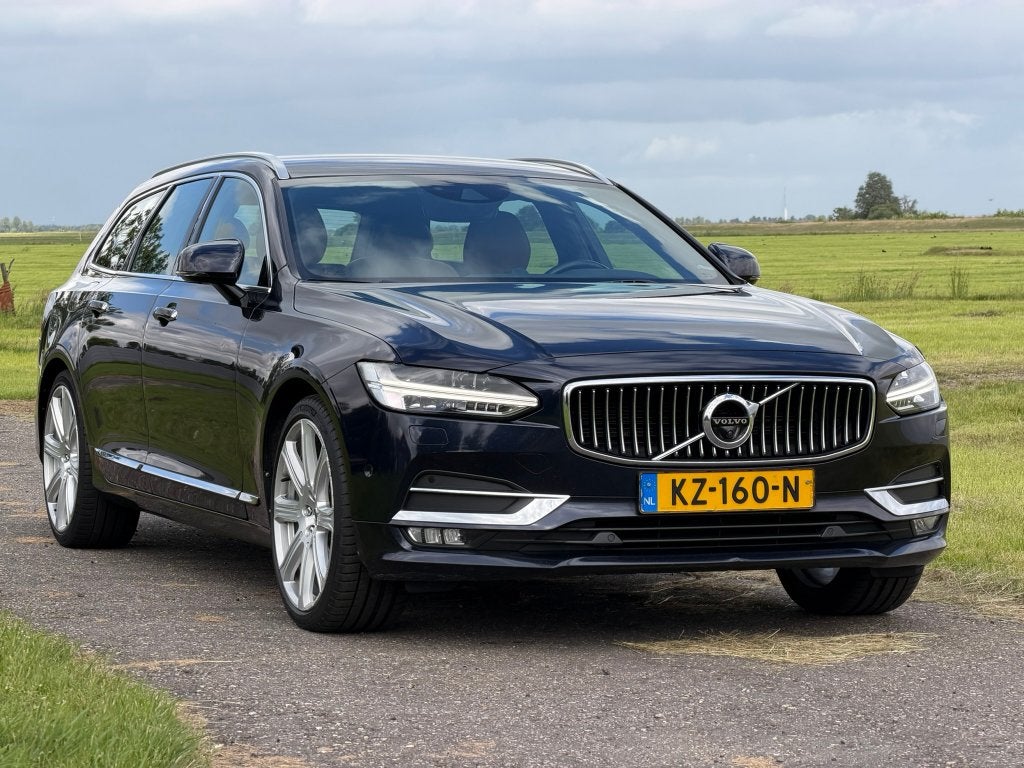 Volvo V90 D5 AWD Inscription Polestar | Bowers & Wilkins, Auto's, Automaat, V90, Beige, Blauw