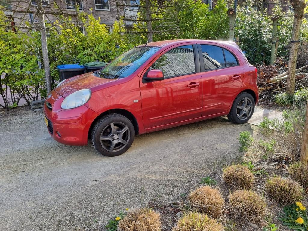 Nissan Micra 1.2 59KW 5DR 2011 Rood, Auto's, Voorwielaandrijving, Stof, 31 €/maand, 1198 cc