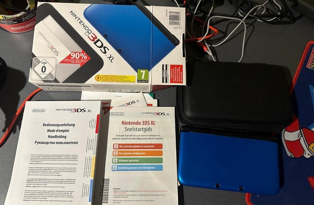 Nintendo 3DS XL Blauw, Met games, Blauw, 3DS XL, Ophalen of Verzenden