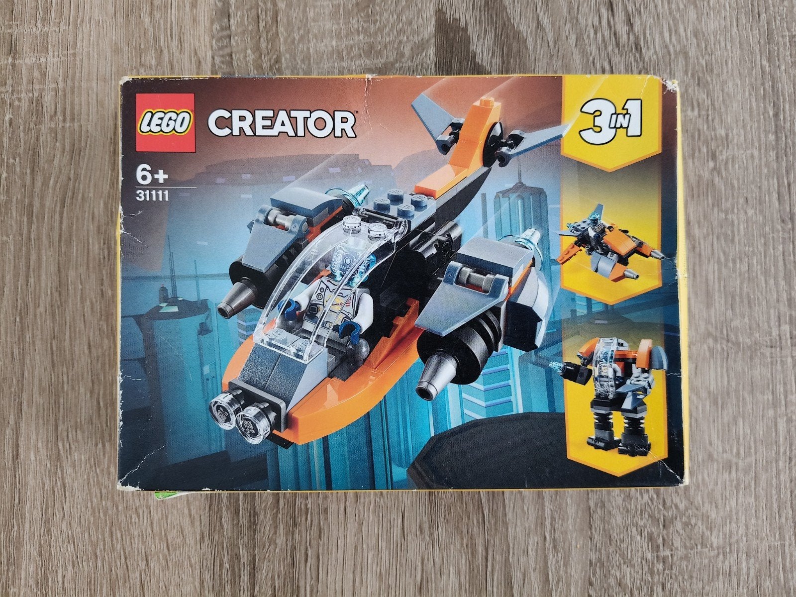 Legoset 31111 Creator vliegtuig 3in1, nieuw, Lego, Nieuw, Ophalen of Verzenden, Creator