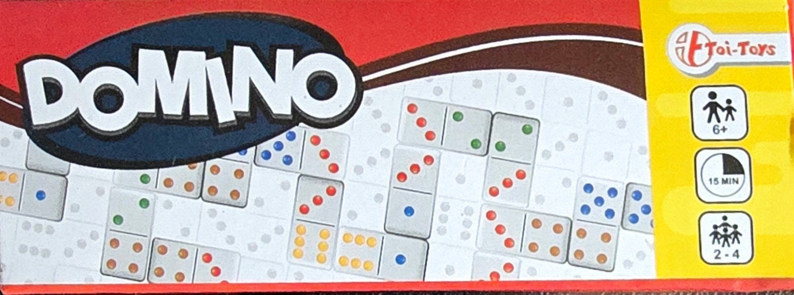 Domino spel van ToiToys - Klassiek bordspel voor jong en oud, Een of twee spelers, Ophalen of Verzenden, Gebruikt, Toi-Toys