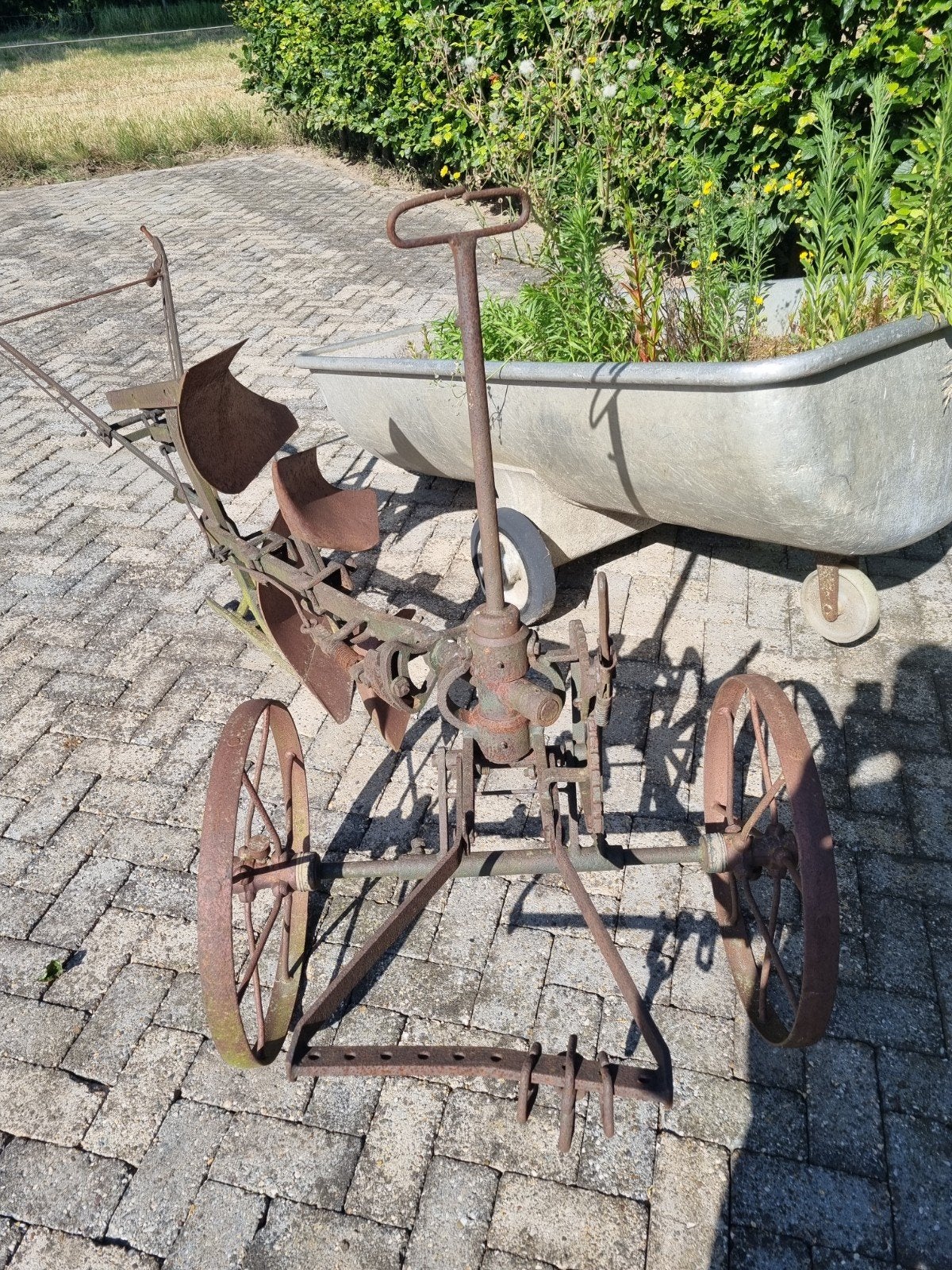 Oude antieke paardenploeg, Antiek en Kunst, Ophalen
