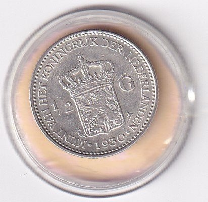 1/2 Gulden 1930 Fraai, ½ gulden, Verzenden, Zilver, Koningin Wilhelmina