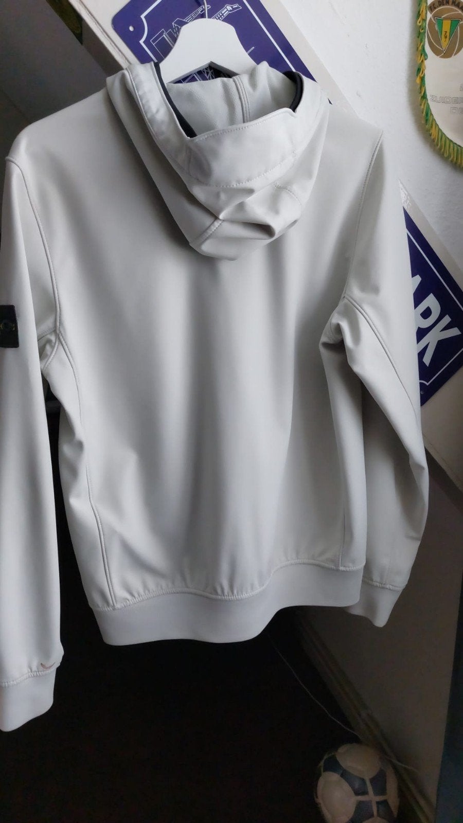 Jas maat 14, Ophalen of Verzenden, Zo goed als nieuw, Wit, Stone Island