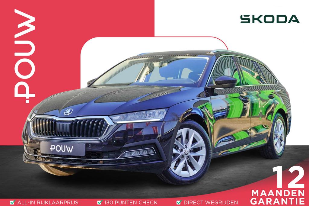 Skoda Octavia Combi 1.0 TSI 110pk Business Edition | Trekhaa, Auto's, Skoda, 12 maanden, Stof, Gebruikt, Zwart
