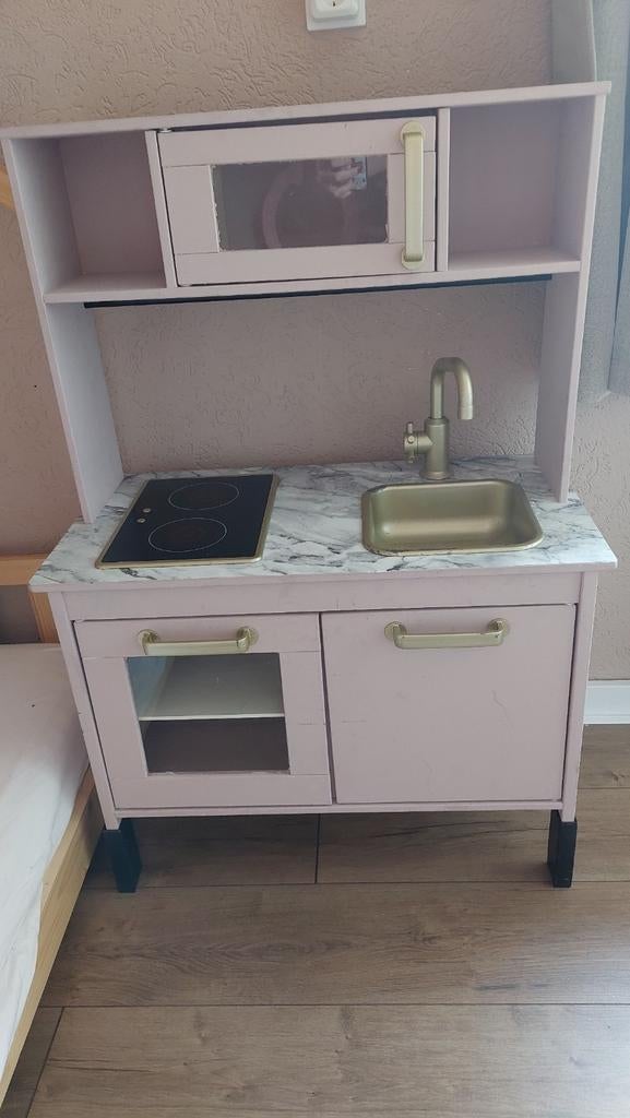 Gepimpte IKEA Speelkeuken - Roze met Goud, Ophalen, Gebruikt, Speelkeuken