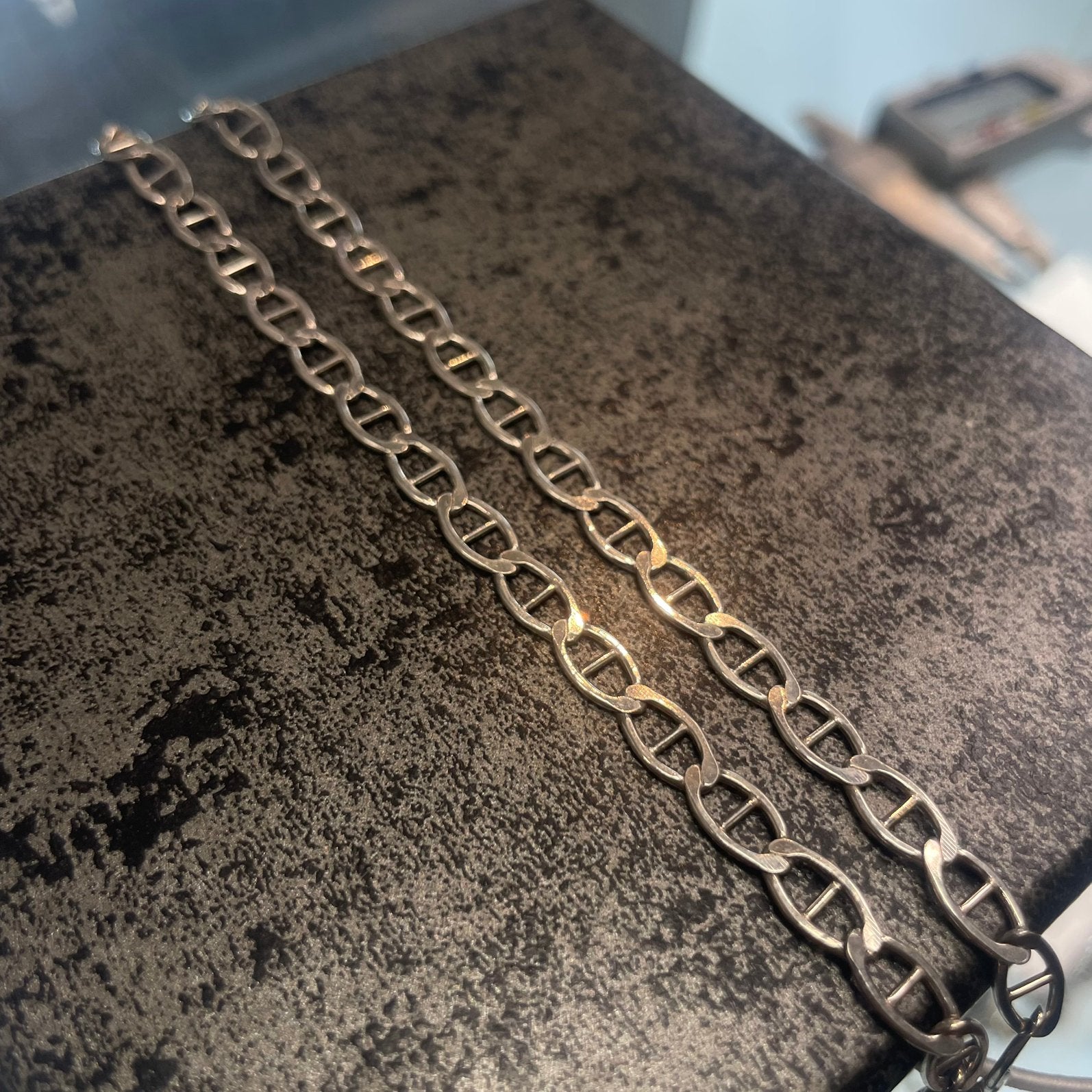 Zilveren anker ketting, Ophalen of Verzenden, Nieuw, Zilver, Zilver