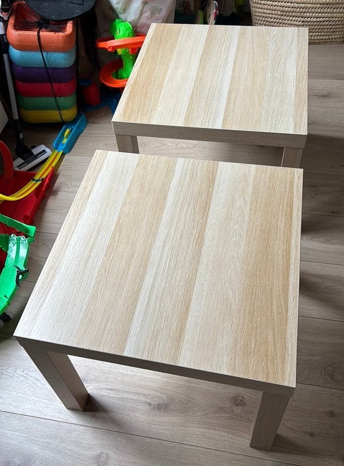 IKEA LACK bijzettafel - Licht houtkleur, Ophalen, Gebruikt, Vierkant, 50 tot 100 cm