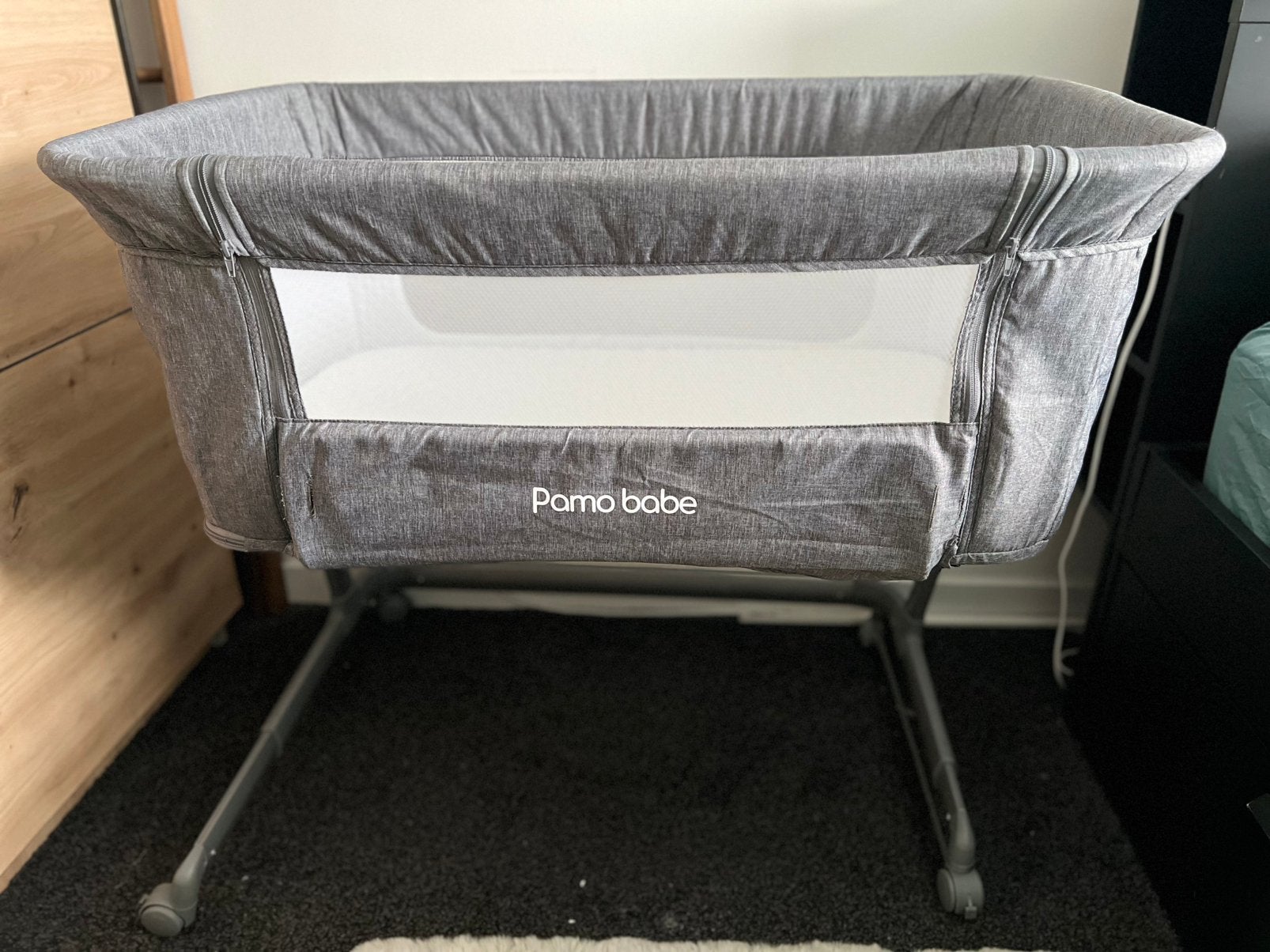 Prachtige Pamo Babe Co-Sleeper + AeroSleep Matras, Ophalen, Zo goed als nieuw, Wieg