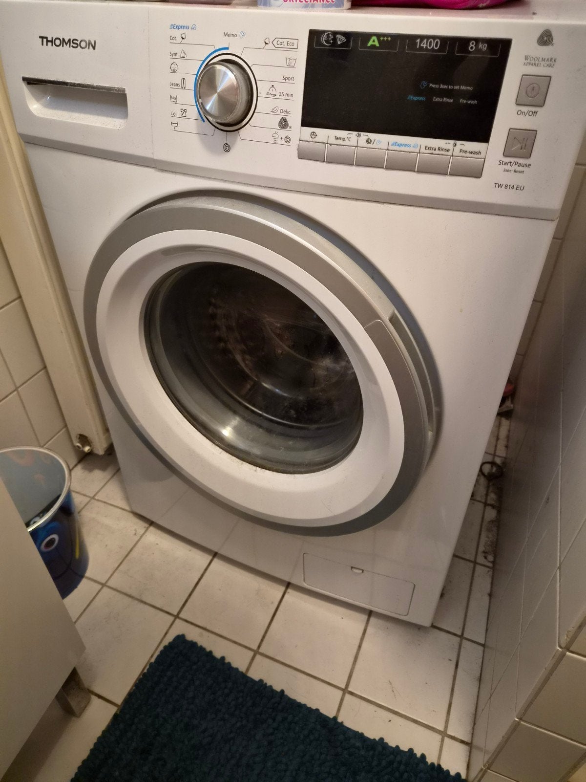 Zo goed als nieuw wasmachine, Witgoed en Apparatuur, Wasmachines, Ophalen, Zo goed als nieuw, 1200 tot 1600 toeren