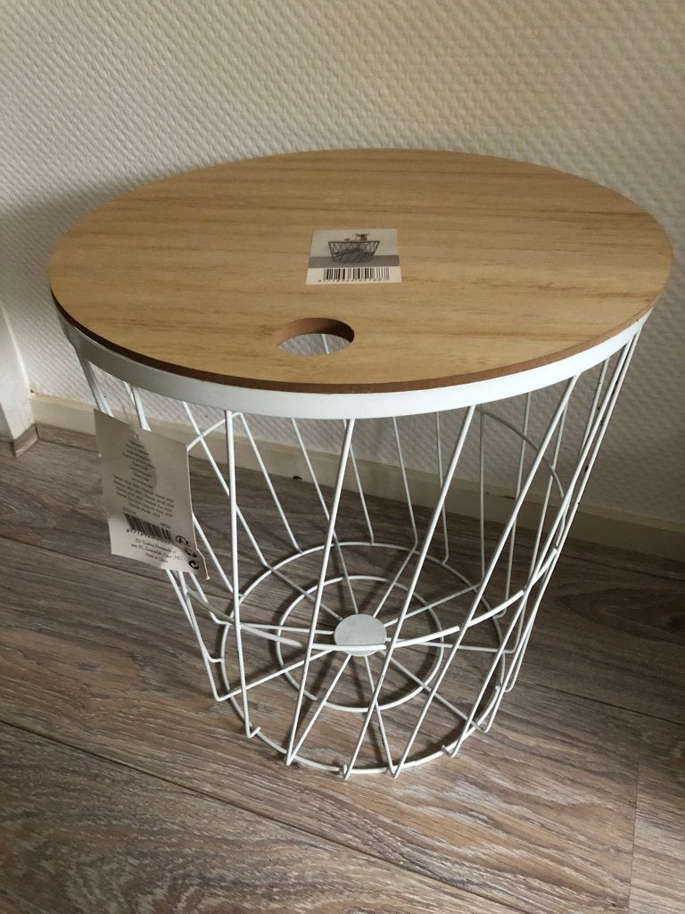 Opberg mand, Huis en Inrichting, Woonaccessoires | Schalen en Manden, Ophalen, Gebruikt, Rond, Overige materialen