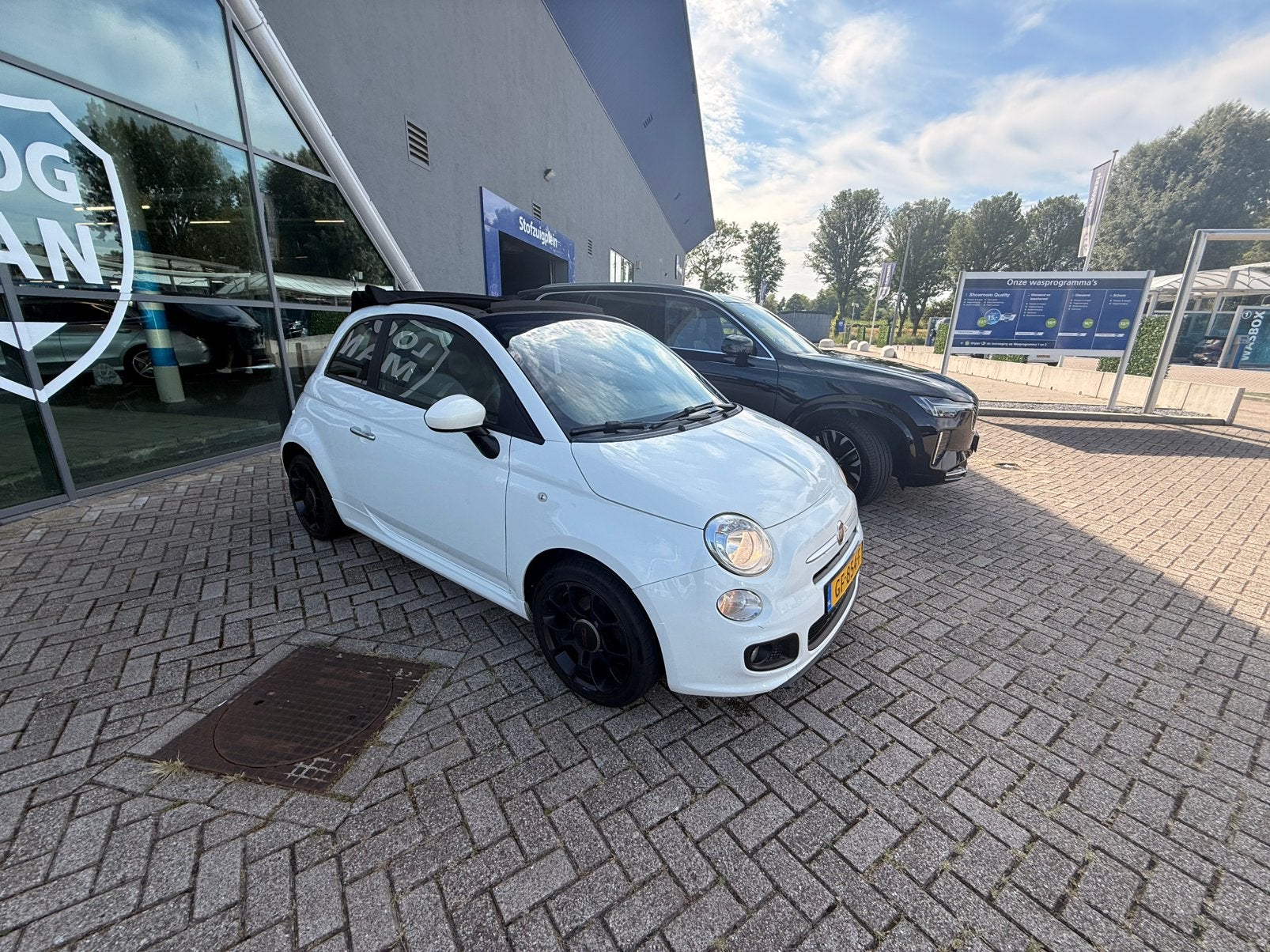 Fiat 500 Cabrio – Perfect Onderhouden | Complete Historie, 40 €/maand, Euro 6, Wit, Handgeschakeld