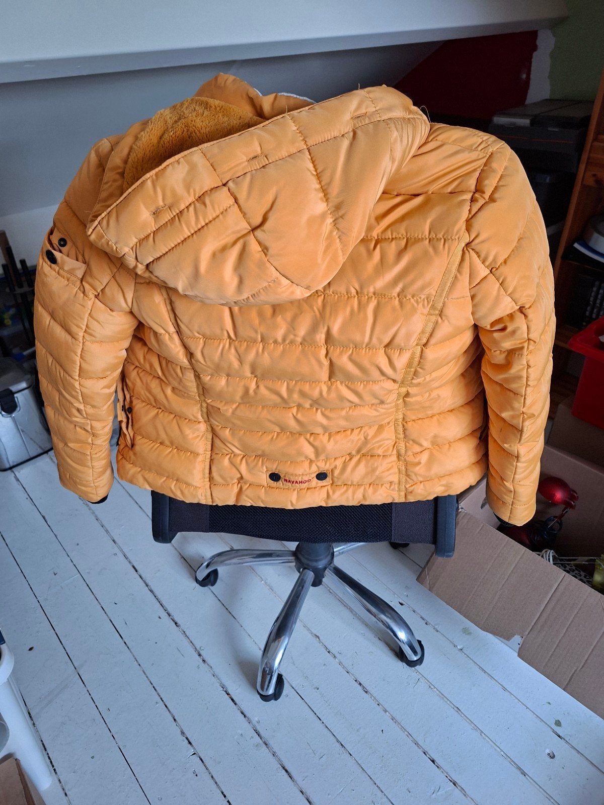 Navahoo Dames Winterjas - Oranje, Maat S, Navahoo, Oranje, Ophalen of Verzenden, Zo goed als nieuw