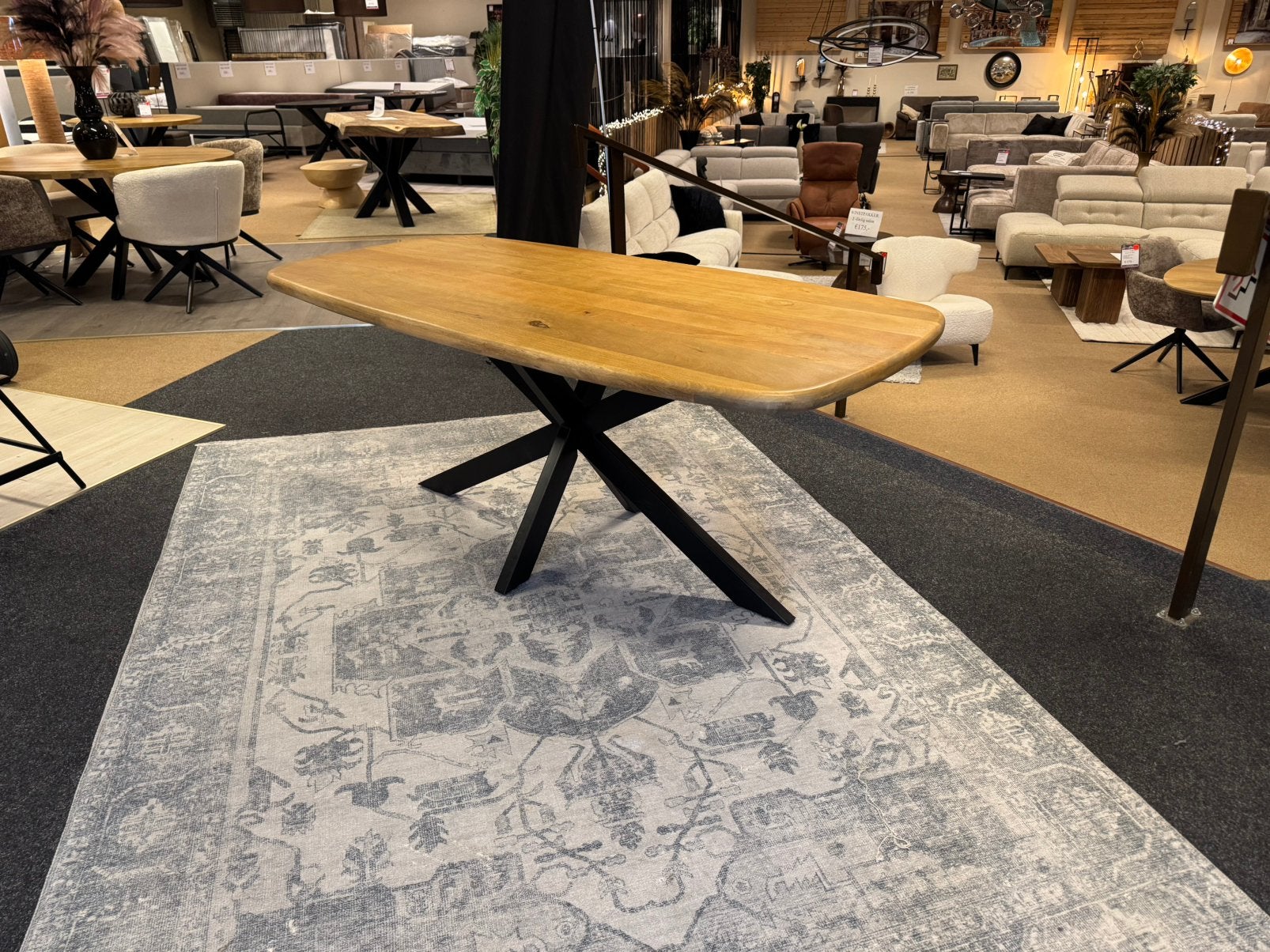 Eettafel Deens Mango 200 Direct leverbaar E-7397, Nieuw, 50 tot 100 cm, Mwonenenslapen@ziggo.nl, 150 tot 200 cm