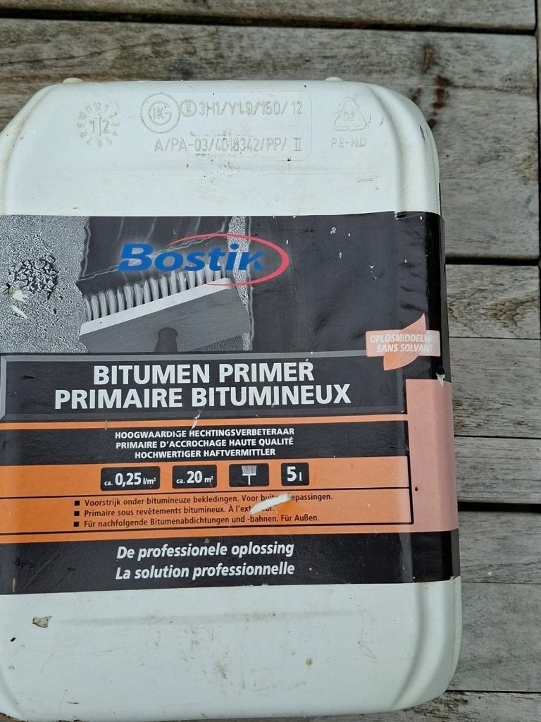 Jerrycan Bitumen primer, 4 liter, Doe-het-zelf en Verbouw, Overige materialen, Zwart, Overige typen, Nieuw