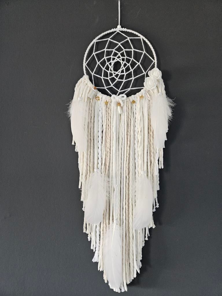 Dromenvanger wit wandkleed muurdecoratie bali hippie boho, Ophalen of Verzenden, Nieuw