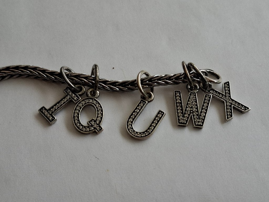 Pandora cijfers en letters , prijs per stuk, Met hanger, Nieuw, Ophalen of Verzenden, Zilver