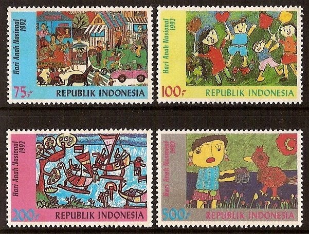 Indonesie Zonnebloem nr 1508/11 postfris 1992, Ophalen of Verzenden, Postfris, Zuidoost-Azië