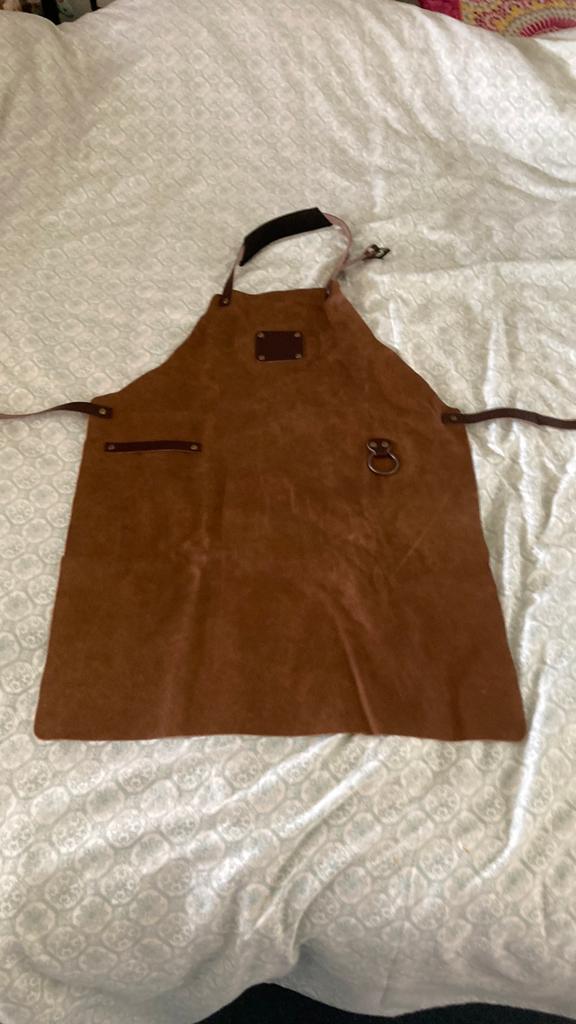 BBQ schort  van leer, Ophalen of Verzenden, Nieuw