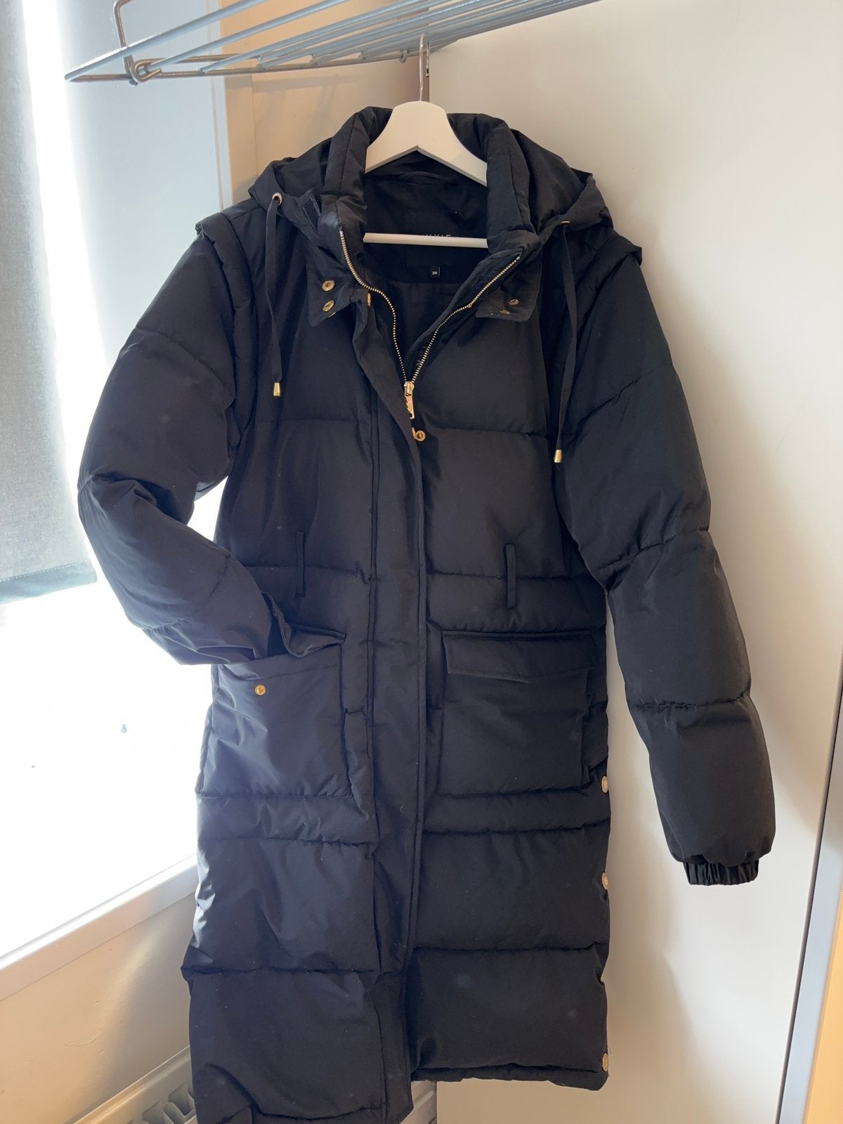 Nikkie jas zwart, Kleding | Dames, Verzenden, Zo goed als nieuw, Maat 36 (S), Zwart
