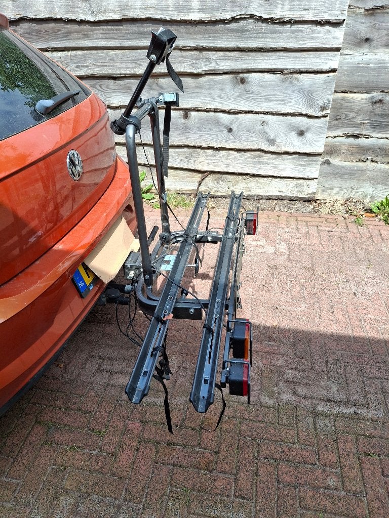 fietsendrager, Ophalen, Gebruikt, 2 fietsen, Trekhaakdrager