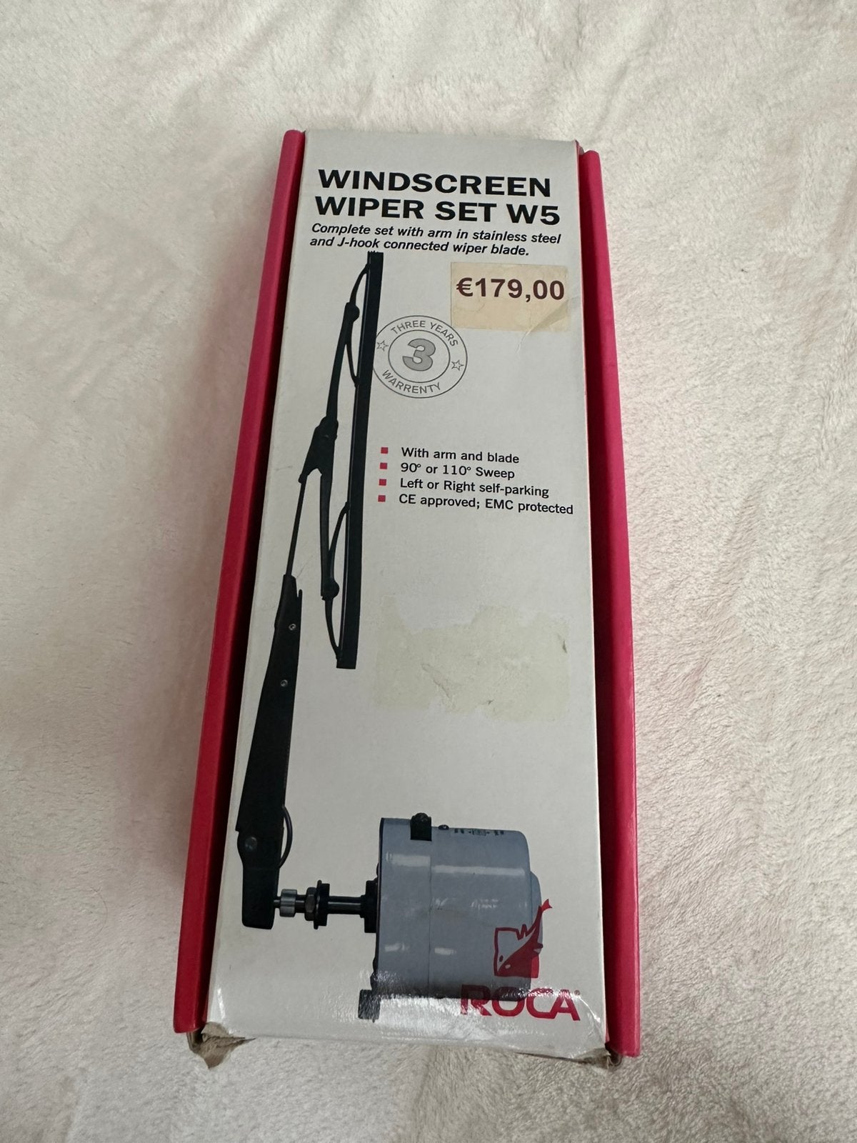 Roca ruitenwisser Wiper Set W5 - 24V (met deuk), Ophalen of Verzenden, Gebruikt, Motor en Techniek