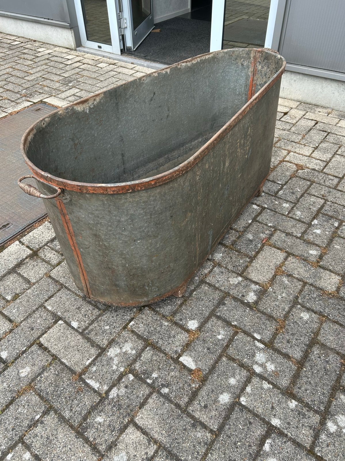 Mooie oude zinken badkuip - waterdicht, Ophalen