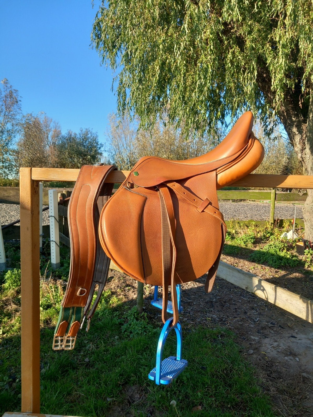 Massimo springzadel 17 inch wijde boom, Dieren en Toebehoren, Ophalen, Massimo, Wijd, M (17 inch)
