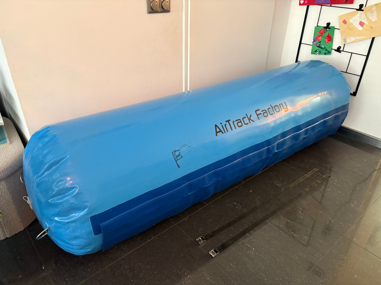Airtrack Factory professionele airrol 2,1 meter !!, Ophalen, Zo goed als nieuw, Blauw, Materiaal
