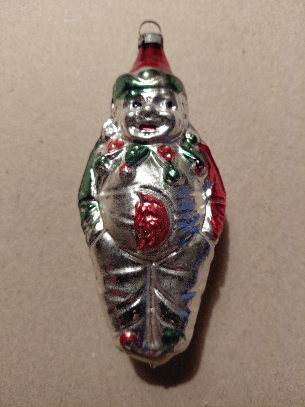 antieke kerstbal clown kerstversiering, Ophalen of Verzenden