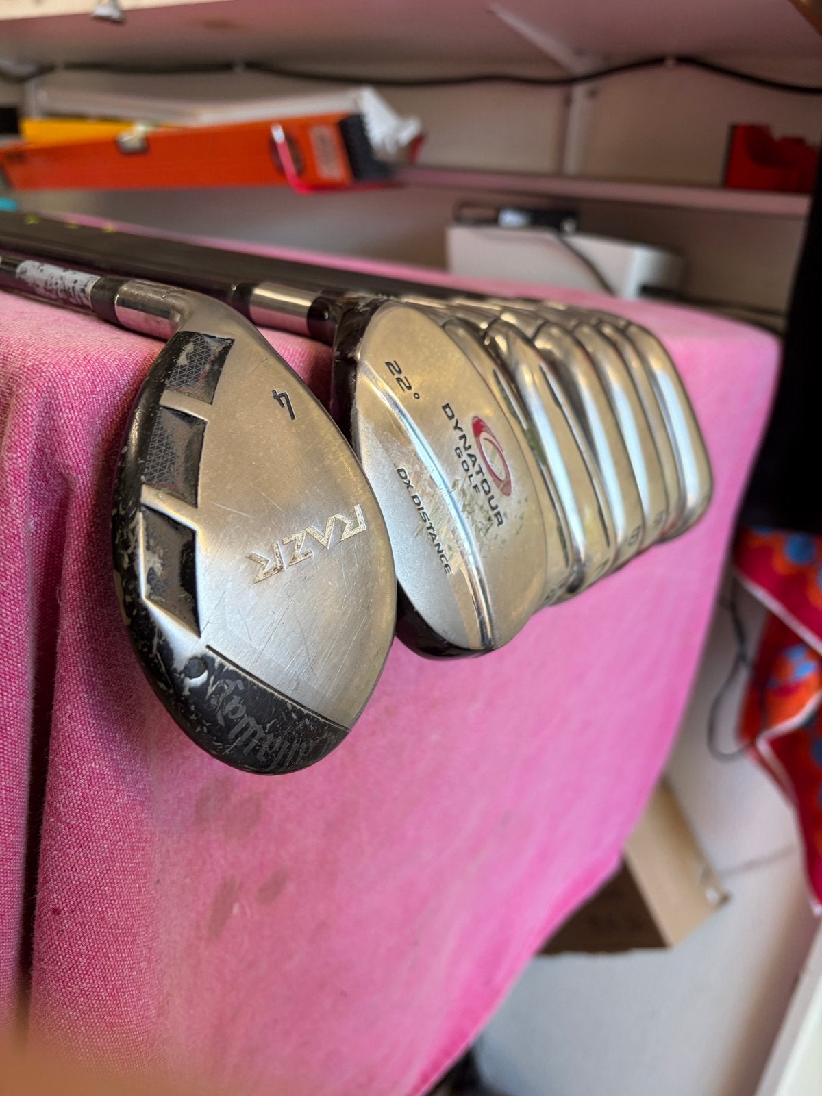 Complete linkshandige golfset van Taylormade en 2 losse club, Sport en Fitness, Golf, Ophalen, Gebruikt, Set, Overige merken