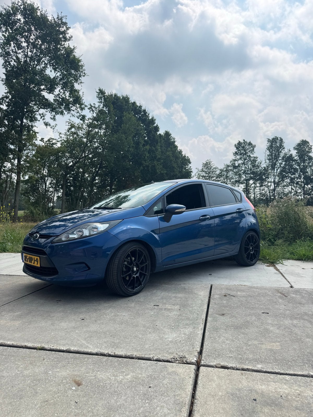 Ford Fiësta 1.4 71KW 5DR 2009 Blauw, Voorwielaandrijving, 40 €/maand, Blauw, Origineel Nederlands