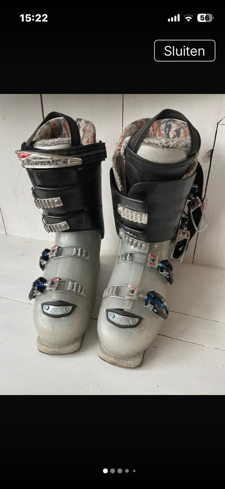 Nordica skischoenen maat 26-26.5, 160 tot 180 cm, Gebruikt, Schoenen, Ophalen of Verzenden