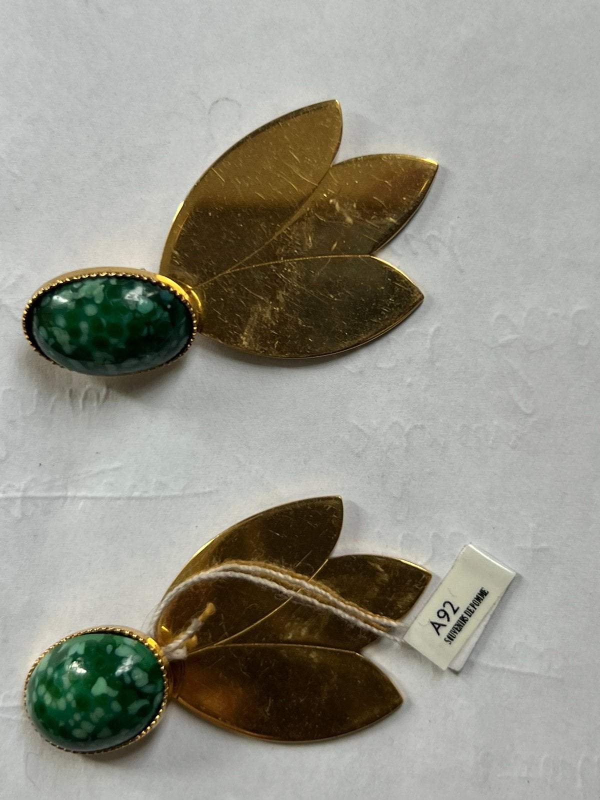 Oorbellen, Ophalen of Verzenden, Nieuw, Groen, Goud