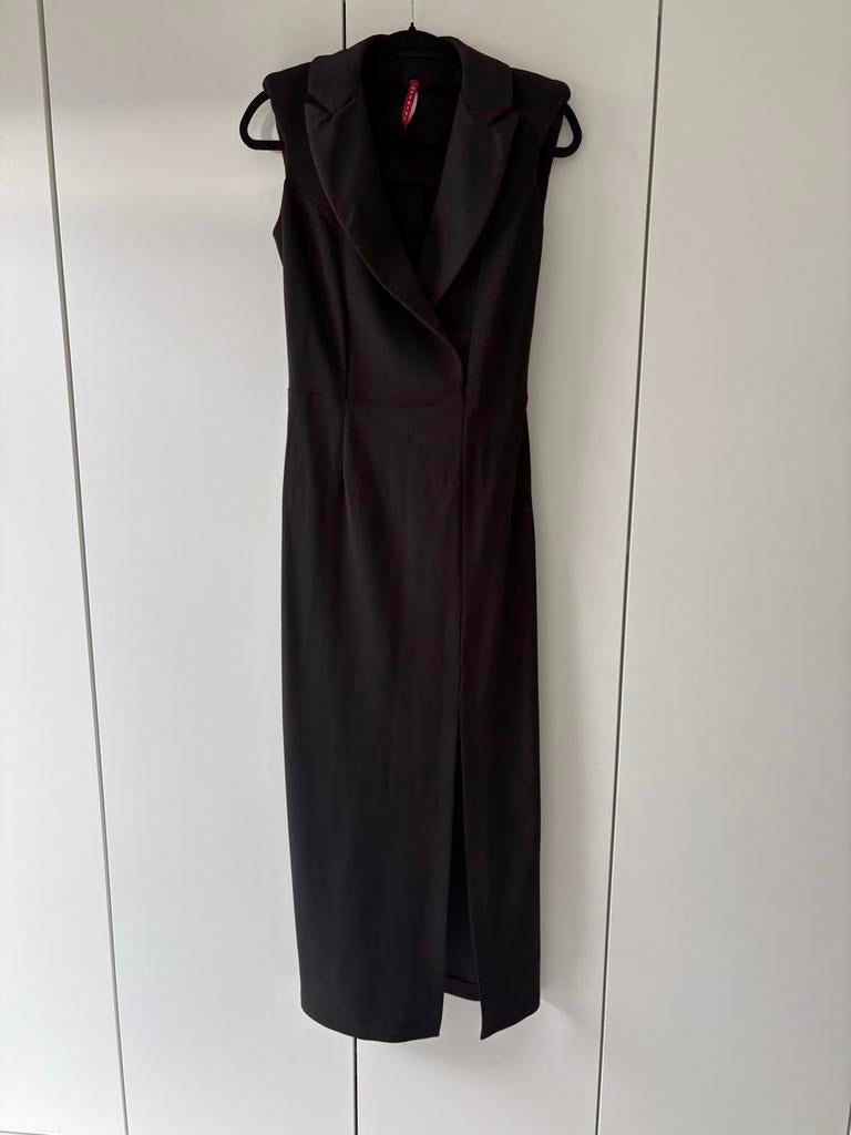 Gala jurk zwarte Mouwloze Blazer Jurk, Kleding | Dames, Jurken, Zwart, Ophalen of Verzenden, Maat 36 (S), Gedragen