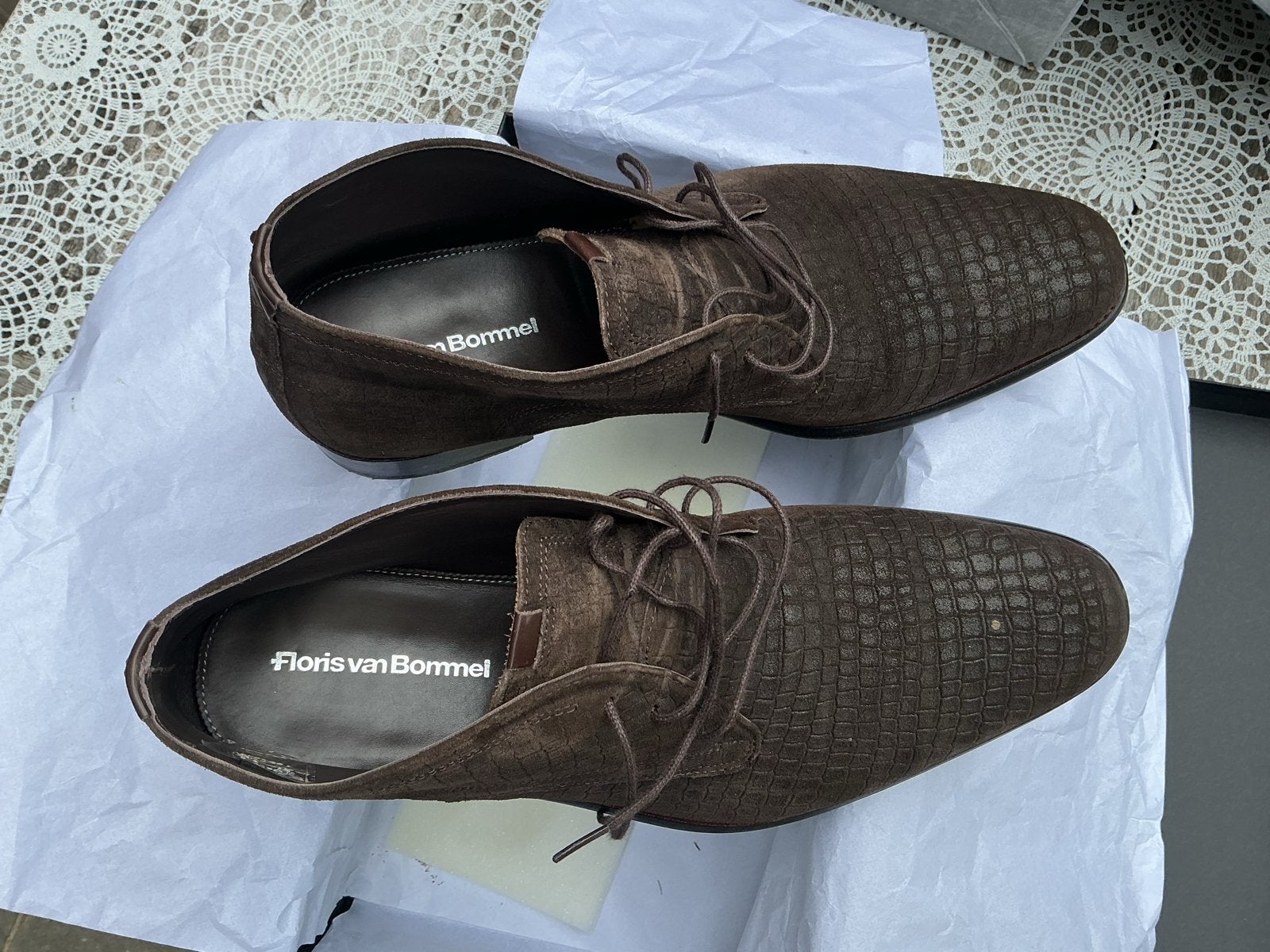 Floris van Bommel schoenen maat 6,5 zo goed als nieuw, Kleding | Heren, Ophalen of Verzenden, Zo goed als nieuw, Bruin, Veterschoenen