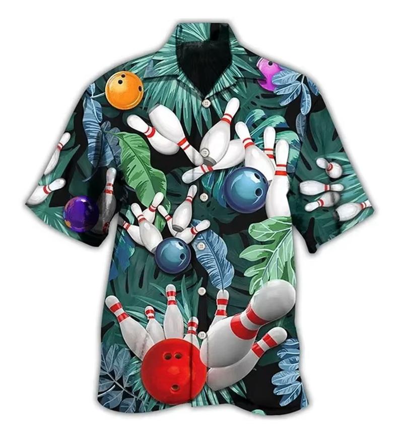 Hawaii bowling overhemd (heren mannen shirt party bowlen), Kleding | Heren, Overhemden, Verzenden, Nieuw, Overige halswijdtes