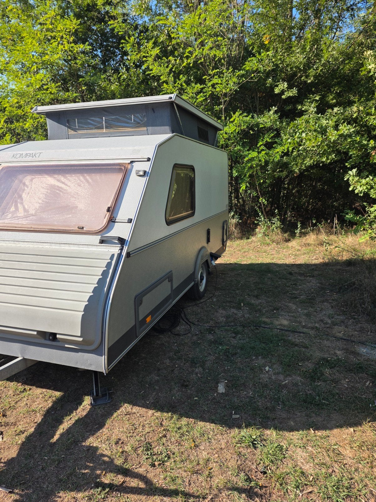 Compacte hefdak kip compact 37 ek caravan met luifel, Caravans en Kamperen, Overige merken, Vast bed, Tot en met 2, 750 - 1000 kg