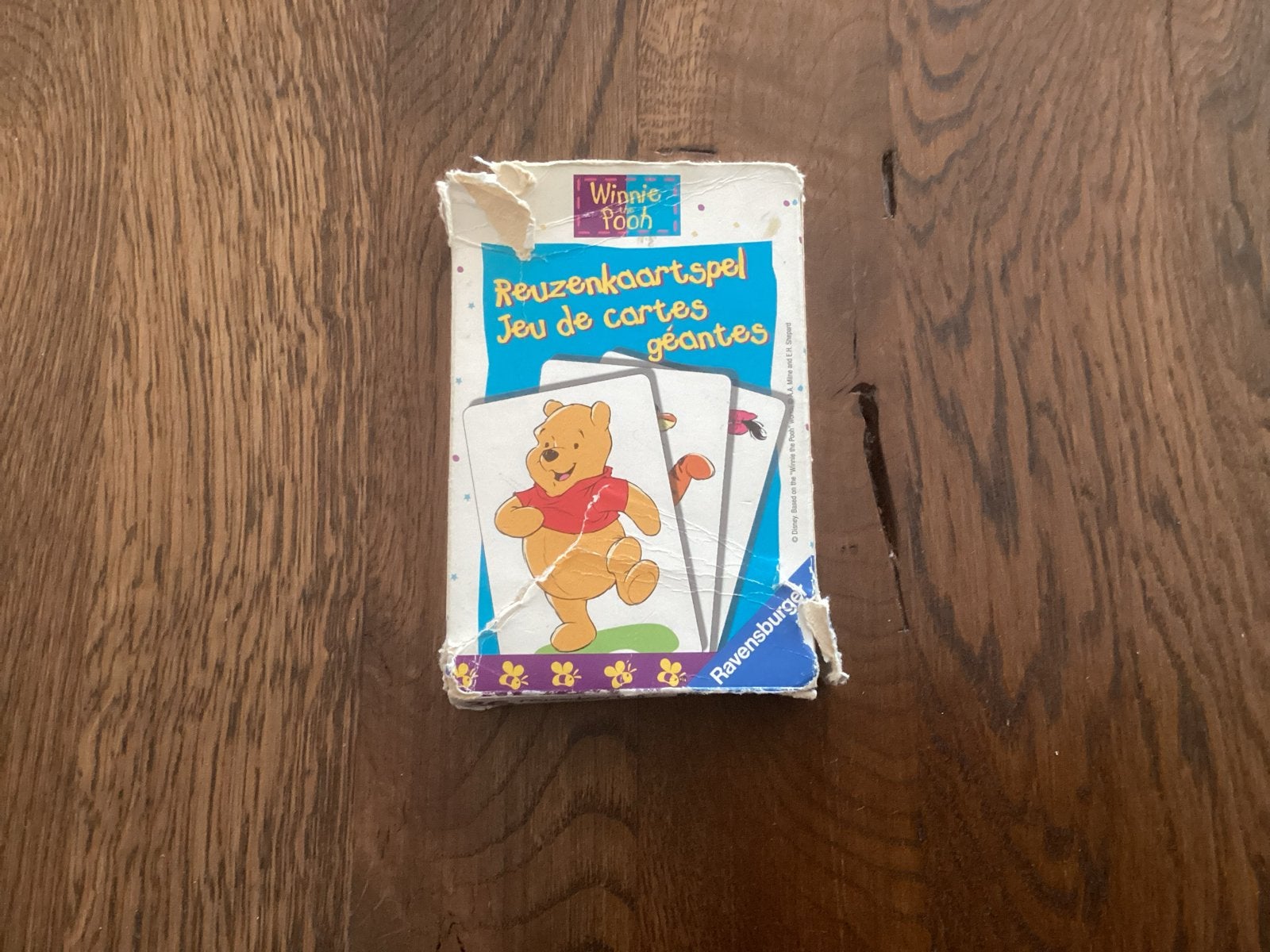 Winnie de Poeh Reuzenkaartspel Ravensburger, Een of twee spelers, Ophalen of Verzenden, Gebruikt