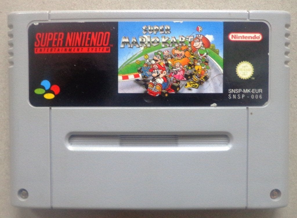 Super Mario Kart voor de Europese Super Nintendo, Gebruikt, Racen en Vliegen, 2 spelers, Ophalen of Verzenden