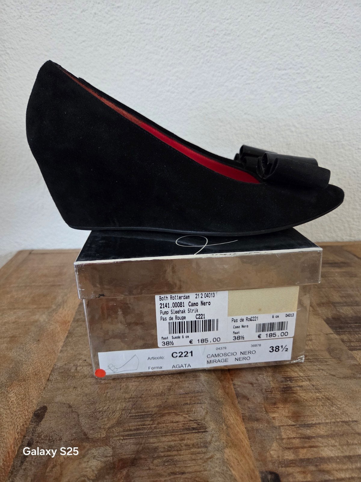 Damesschoenen Zwart Maat 38,5 Pas de Rouge, Pumps, Zwart, Ophalen of Verzenden, Zo goed als nieuw