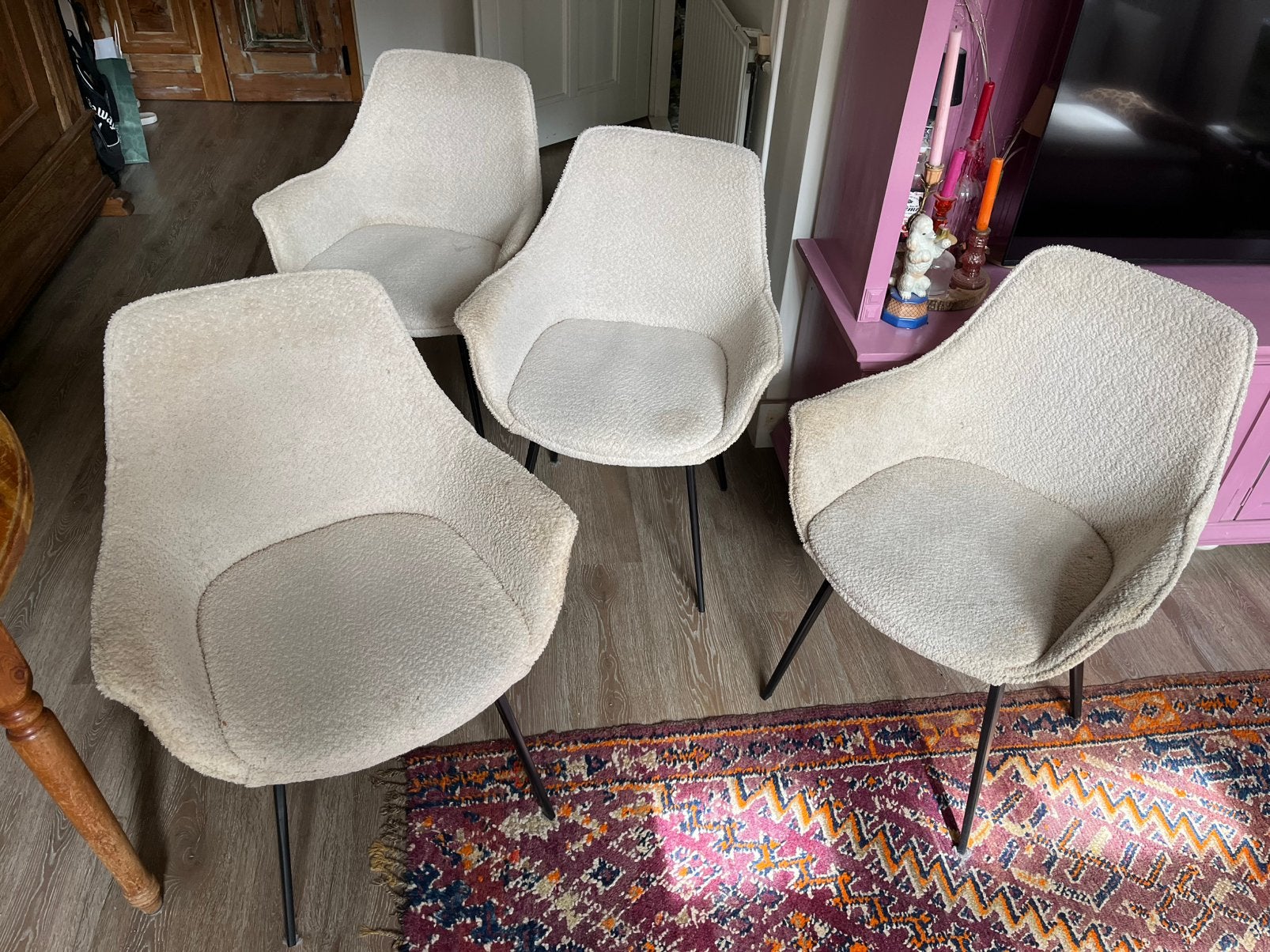 DYYK stoelen, set van 4, Ophalen, Gebruikt, Wit, Vier