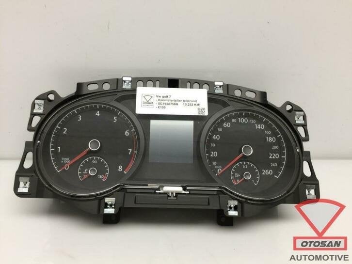 vw golf 7 kilometerteller tellerunit tacho klok 5g1920750a