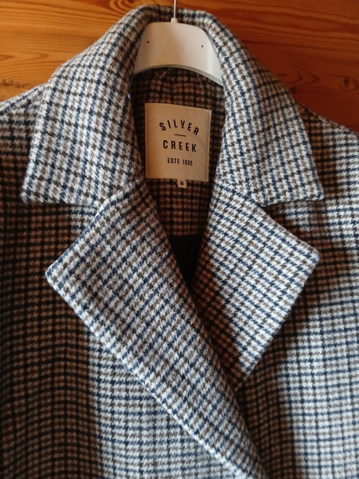 Silver Creek wollen jas maat M/38/40, Kleding | Dames, Maat 38/40 (M), Silver Creek, Meerkleurig, Ophalen of Verzenden