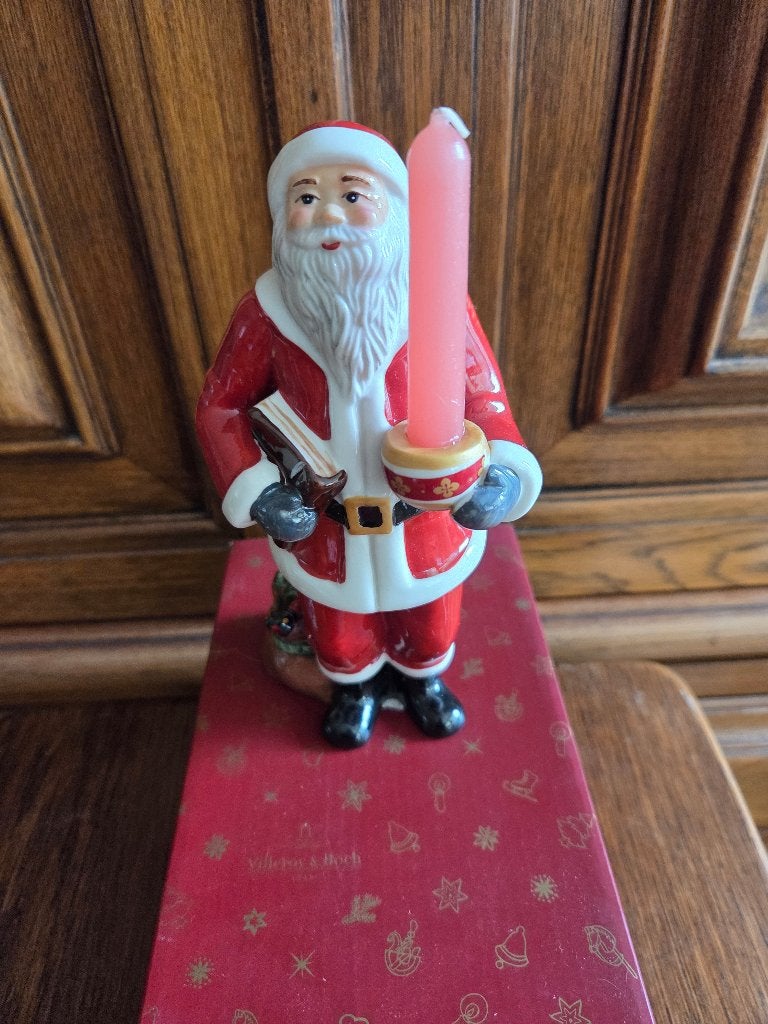 Villeroy en Boch Kerst. Slede,kerstmannen, Ophalen of Verzenden, Zo goed als nieuw, Porselein, Beeldje(s)