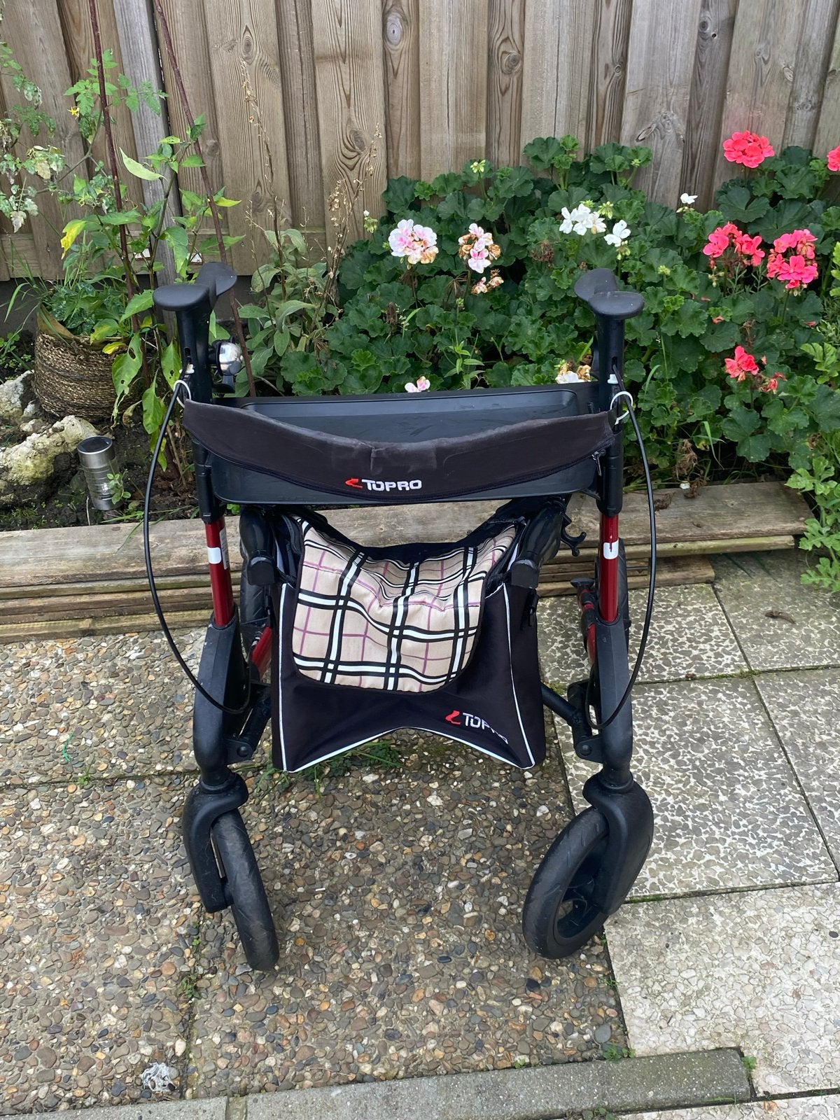 Rollator Topro Troja inklapbaar, in hoogte verstelbaar, Diversen, Ophalen