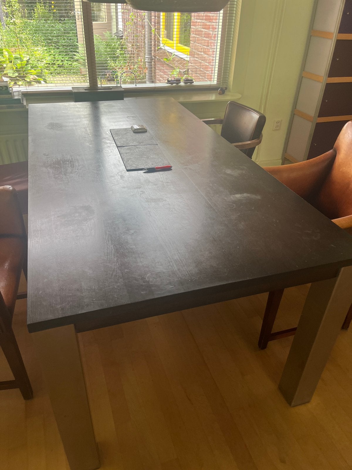 Grote eettafel, Huis en Inrichting, Tafels | Eettafels, Ophalen, Gebruikt, 200 cm of meer, 50 tot 100 cm