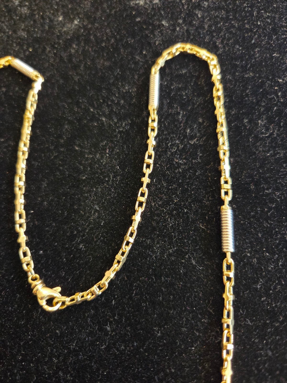 14 k gouden monte carlo ketting 27 gram 65 cm, Sieraden, Tassen en Uiterlijk, Kettingen, Ophalen of Verzenden, Nieuw, Goud, Goud